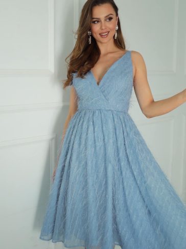 Sukienka Kayla midi błękitna